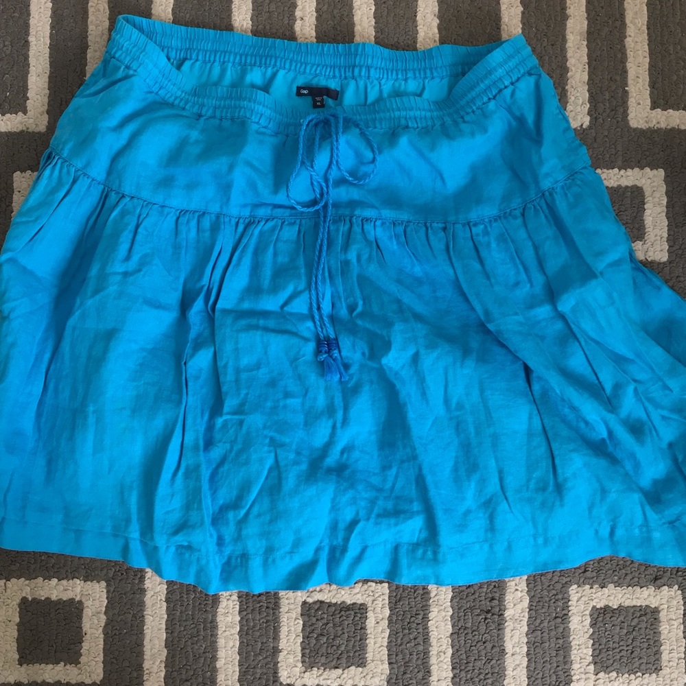 Gap Turquoise Boho Skirt XL